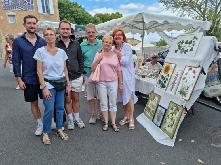 Des amis belges au marché